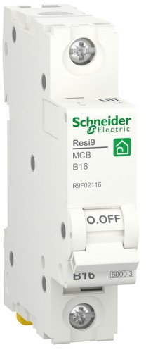 Выключатель автоматический Schneider Electric Resi9 1п 16A B 6кА  картинка